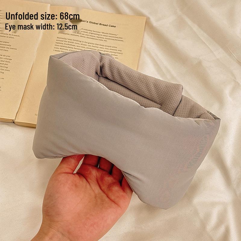 Summer Student Lightweight Adjustable Eye Mask - Full Coverage & Light Blocking серый