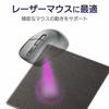 [2009 Model] ELECOM Mouse Pad Compatible with Laser Mouse/Black MP-108BK