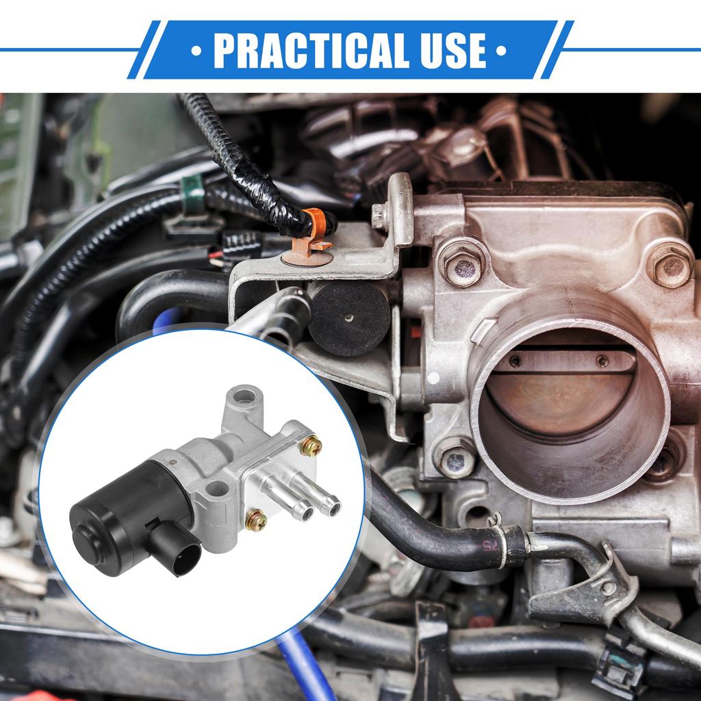 ABSOPRO Idle Air Control Valve for Honda Civic Durable Metal Silver Includes Gasket 1992-1995, Tone,