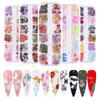 Wood Pulp Nail Art Flower for Butterfly Christmas Nail Art Decals Stickers Halloween Nail Art Manicure Multi Color