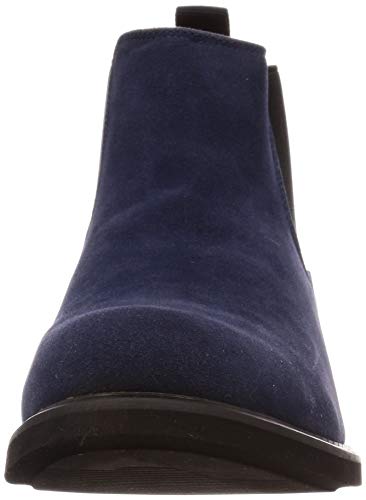 San-A Plus Stiefeletten mit Gummizug 2351 Marineblau, Größe 26 cm