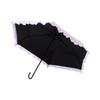 Francfranc Classic Frill Folding Sun and with UV Manual Opening Umbrella, 50cm, Lavender, Rain, Case, Protection,