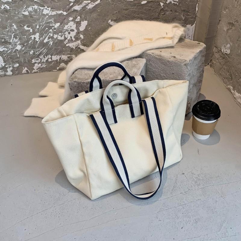 New Large-capacity Tote Bag Women s Canvas Casual All-match Fashionable Commuter Student Shoulder