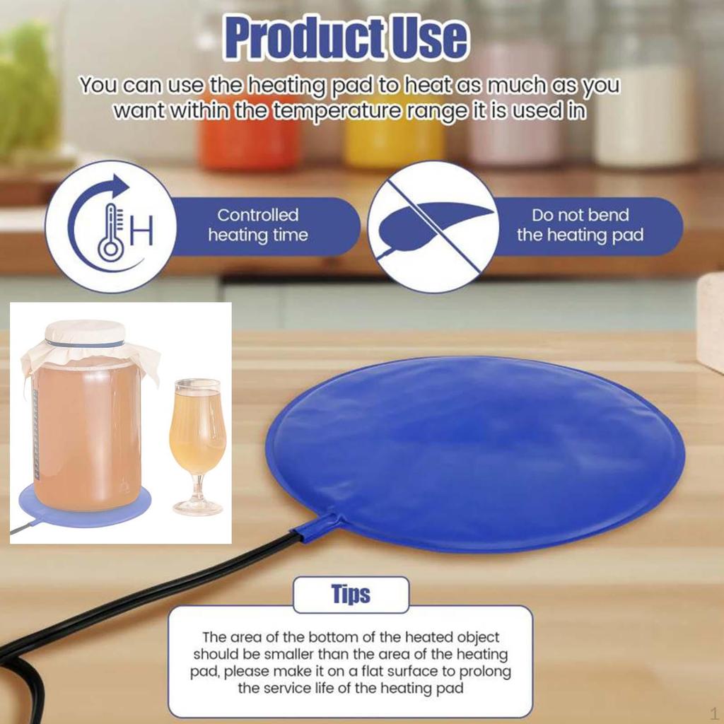 Brewing & Fermentation Heating Pad 25W for Sourdough Starter Yogurt Seedling