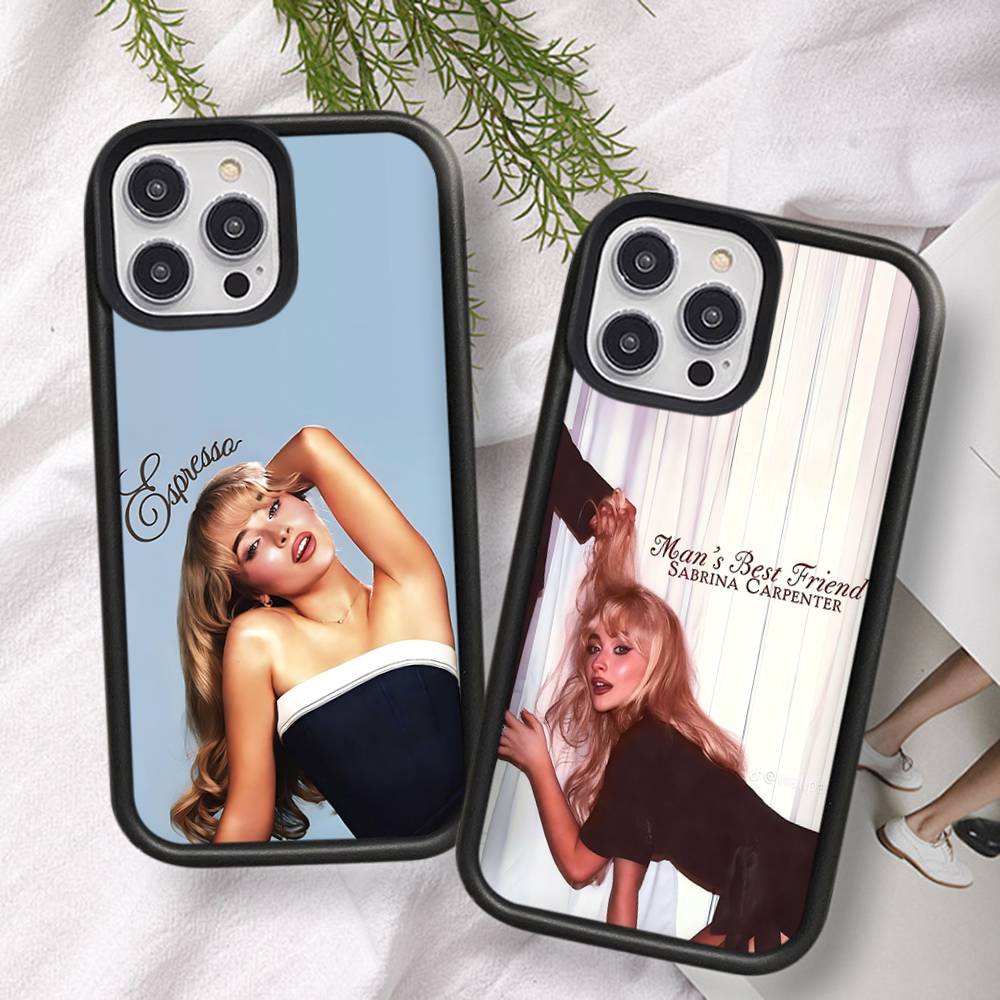 Singer S-Sabrina C-Carpenter Phone Case For iPhone 17 16 15 14 13 12 11 Pro Max Plus PC+TPU Shockproof Back Cover