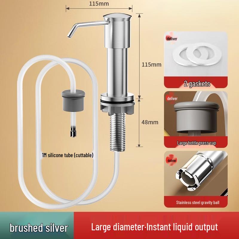 OLOEY Stainless Steel Sink Soap Dispenser