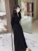 French Temperament Knitted Sweater Dress Women's Autumn and Winter New Coat with Bottom and Slim Skirt