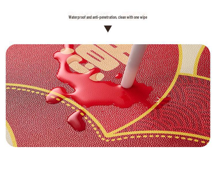 Premium Non-Slip PVC Leather Entrance Door Mats - Wash-Free and Dirt-Resistant