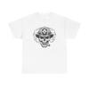 Mens Skull Firefighter Helmet Tee | Smoking Skull Firefighter Shirt