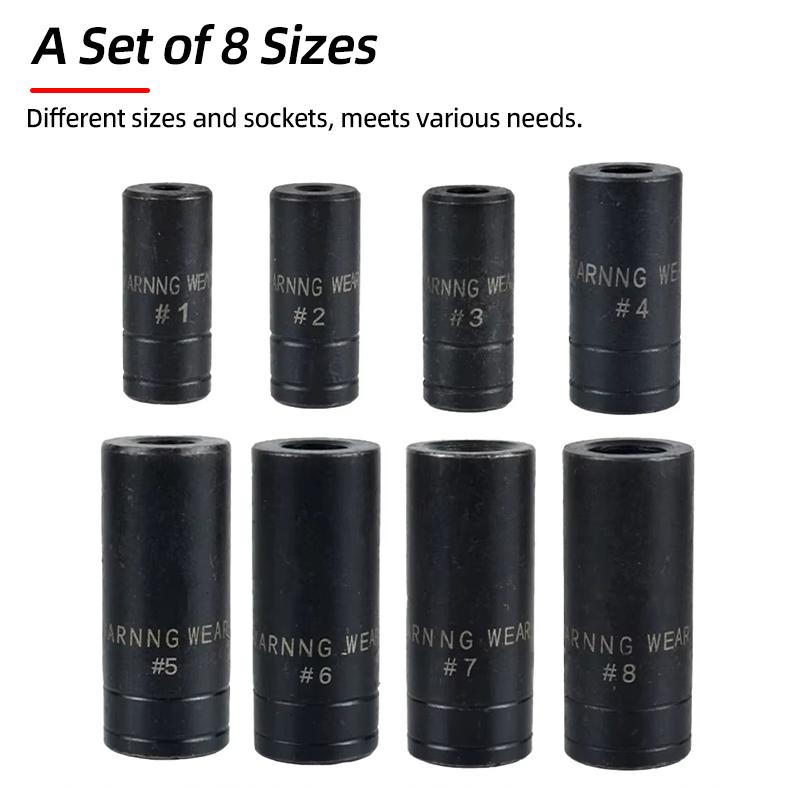Double Head Square Tap Die Socket Adapter Set Taps Reamer Extractor 1/4" 3/8" Socket Driver Thread Repair Electric Drill Tools