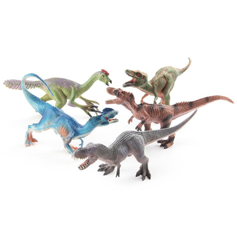 Miniature Realistic Dinosaur Figurines Set Featuring Various Models Crafted From Durable Pvc Material