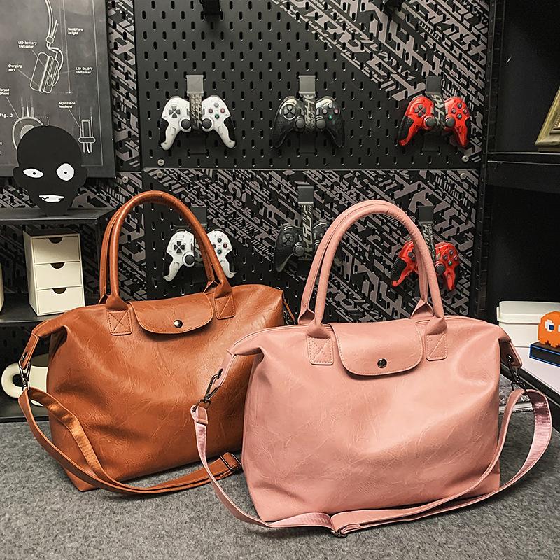 

Новая сумка-тоут с нишевым дизайном на плечо большой вместимости, персонализированная дамская сумочка, мужская весенняя сумка-портфель для поездок на работу розовый