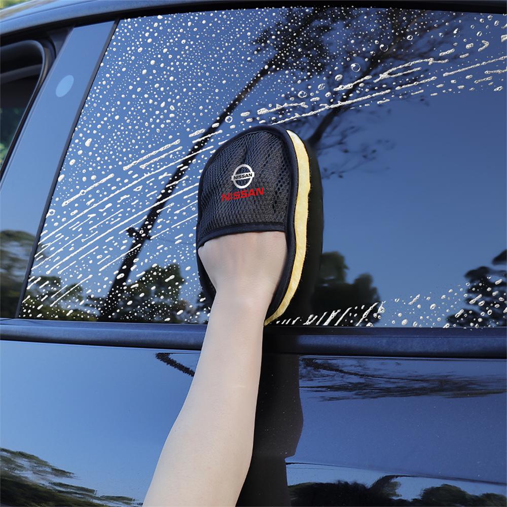Hub Cap Car Wash Glove Wool Soft Polish Cleaning Brush Tools For Nissan Qashqai SENTRA Patrol Xtrail Juke MICRA Altima Versa J11 BMPQR1