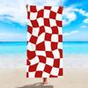 Large Beach Towel For Women Men Wavy Plaid Bath Towel Oversized Quick Dry Sand Free Swimming Pool Travel Shower Blanket