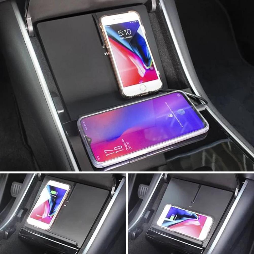 15W Fast Charging Wireless Charger for Tesla Model 3 Car Wireless Charger Wireless Smartphone Charging Pad Car Accessories