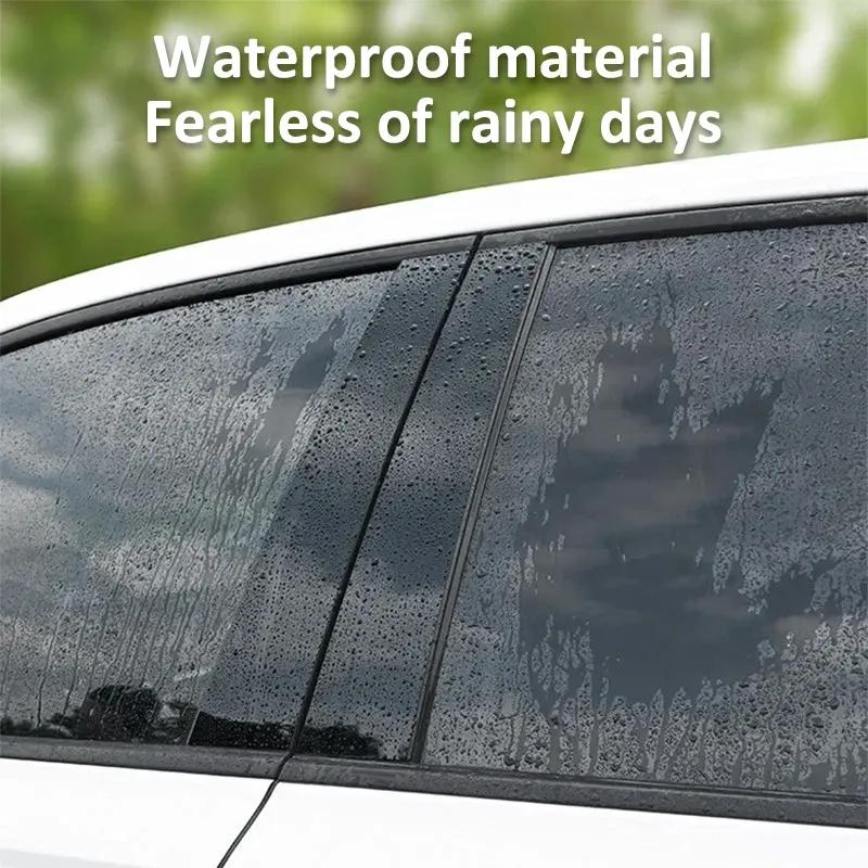 Car Window Trim Covers B-Pillars Column External Bright Strip Car Accessories For Mercedes-Benz V-Class Vito W447 220d 2015~2024