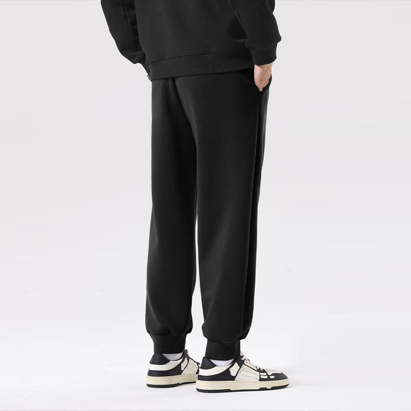 MINISO Men's Fleece-Lined Windproof Jogger Pants