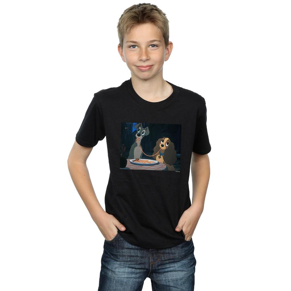 Disney Boys Lady And The Tramp Spaghetti Slurp T-Shirt