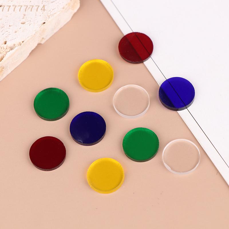 10Pcs Clear Tip Pads 15mm Diameter for Pool Cue Snooker Billiard Carom Accessories Play Break Jump Cue Tips