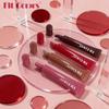 Fit Colors 4pcs Squeeze Tube Lip Oil Set, Moisturizing Glossy Lip Balm with Mirror Shine, Long Lasting Hydrating Liquid Lipstick & Lip Gloss Makeup