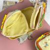 Cartoon Sandwiches Storage Bag Hamburger Zero Wallet Creative Plush Small Purse  Girls