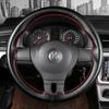 DIY PU Leather Auto Car Steering Wheel Cover Hand Sewing Hand-stitched With Thread Needle 38cm Breathable Steering Wheel Covers