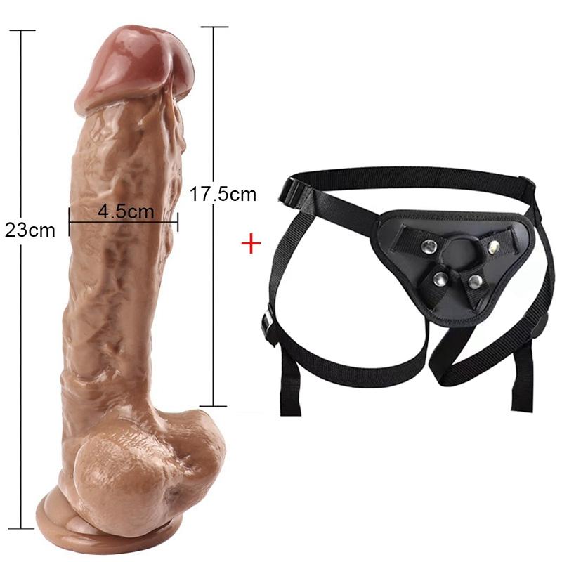MoDi Strapon για γυναίκες Ρεαλιστικό Dildo για Γυναίκα Μεγάλο λουρί Dildo στη ζώνη λουριών Dildos Sex Toys