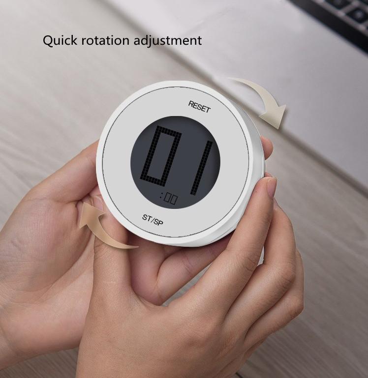 Таймер Магнитный Адсорбционный Таймер Электронный ЖК-Цифровой Кухонный Студенческий Менеджер Времени Портативный Будильник Напомнить Время China белый