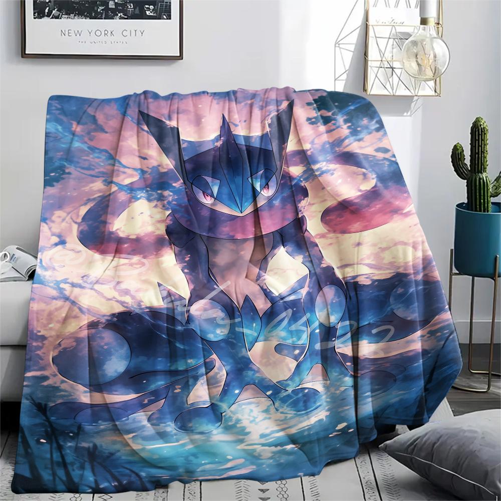 Pokémon Cartoon pattern Flannel Blanket, High quality Comfortable for All Seasons, Home Decor, Warmth and Comfort, Perfect for Gifts.