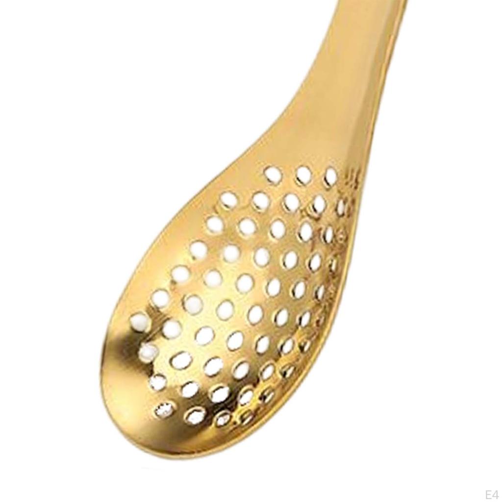 Elegant Stainless Steel Perforated Spoon for Gourmet Cooking