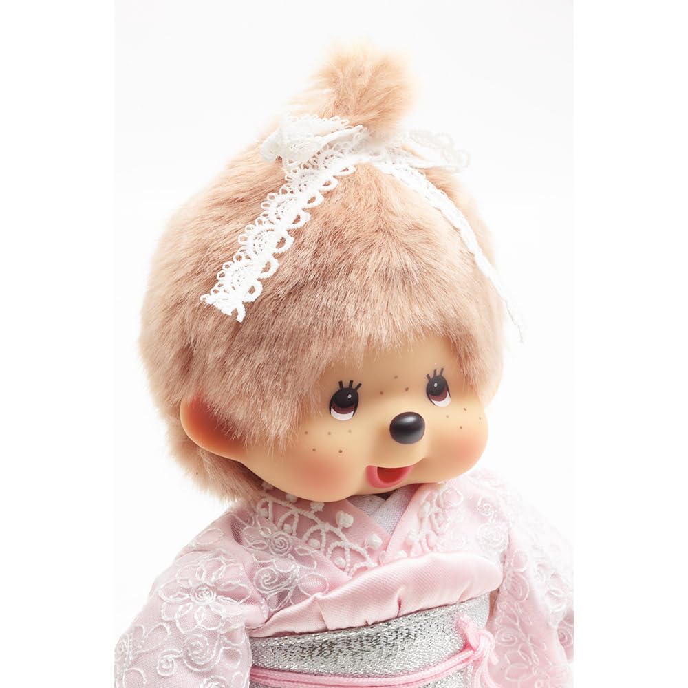 Kyugetsu Offizielles Original Kimono Monchhichi Mädchen Milch Tee Braun IPM-110-Z