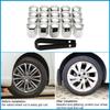 Set of 20Pcs 17mm Car Wheel Nut Bolt Covers Plastic Caps for Vauxhall