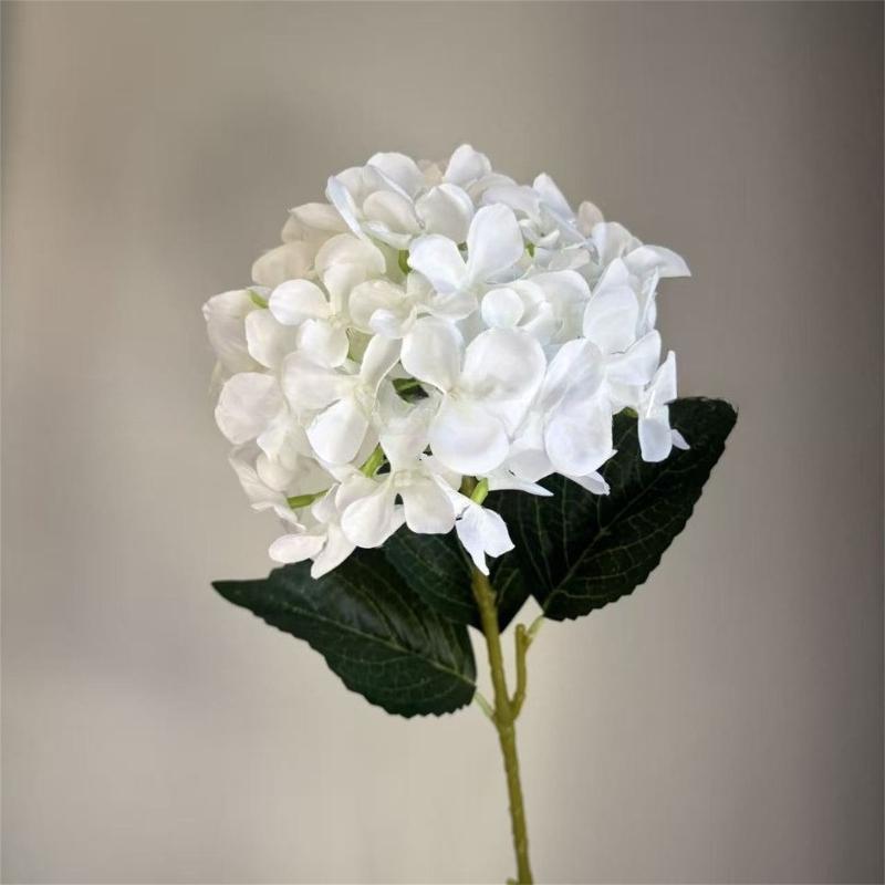 Einzelne Hortensien Esstisch Blume Kunstblume Hochwertiger Strauß Dekoration Wohnzimmer Blumenarrangement Dekoration
