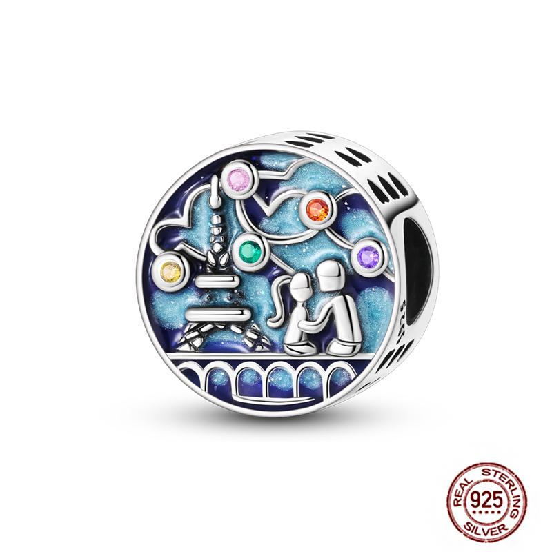 Farmece Margele Cupru Albastru Cameleon Fluture Ochi Rău Palmă Paznic Potrivite Brățări Bangle Colier Bijuterii DIY pentru Femei