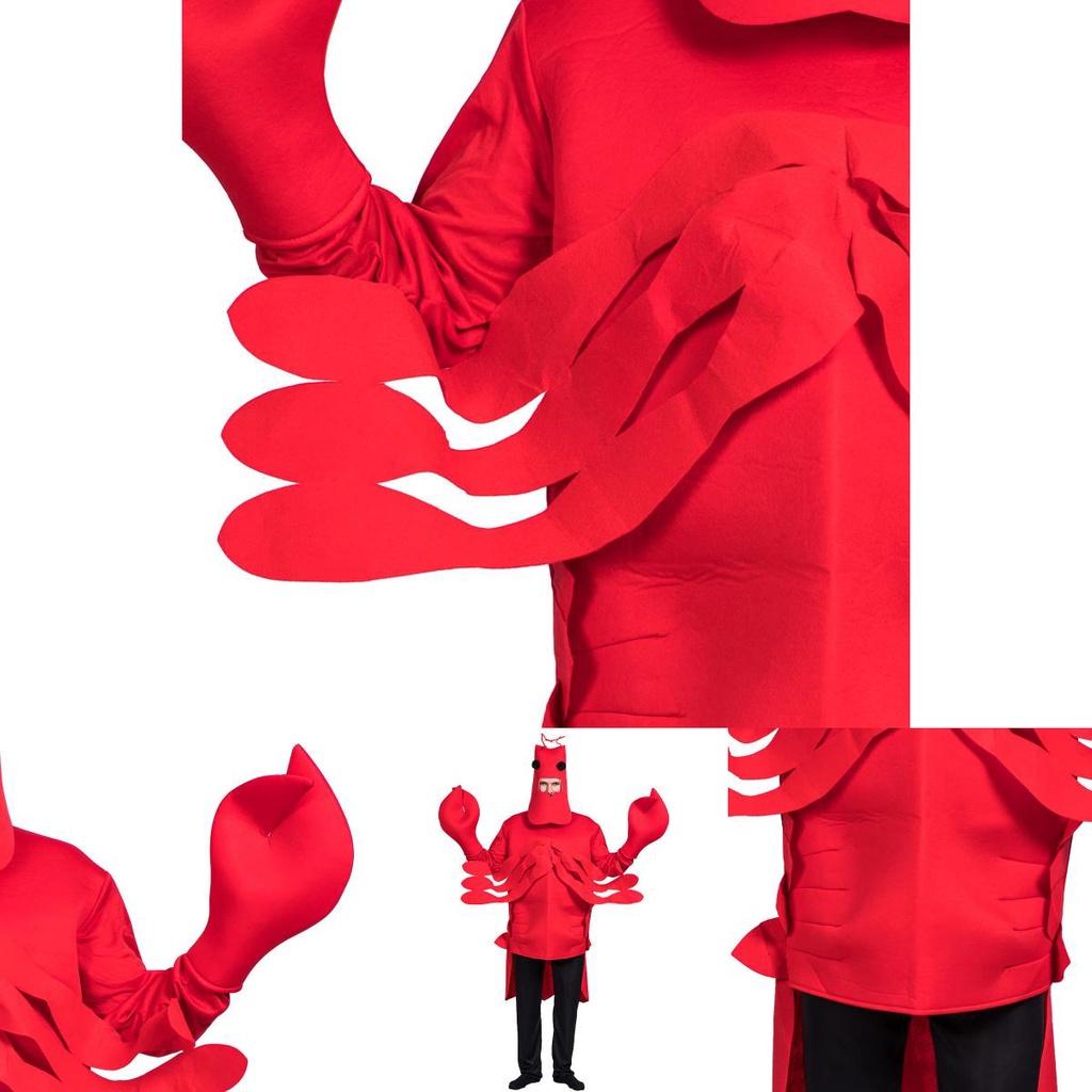 Red Lobster Performance Costume Vibrant Cosplay Prop Perfect For Halloween And Stage Shows