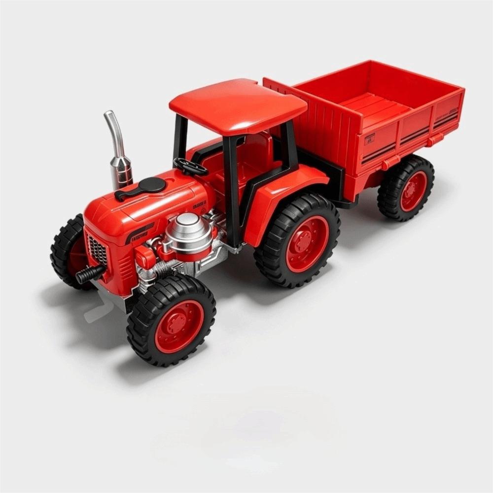 Pull Back Tractor Model Toys Zinc Zinc Alloy Diecast Farm Vehicle Toy Agricultural Tractors Toy  Kids Gifts