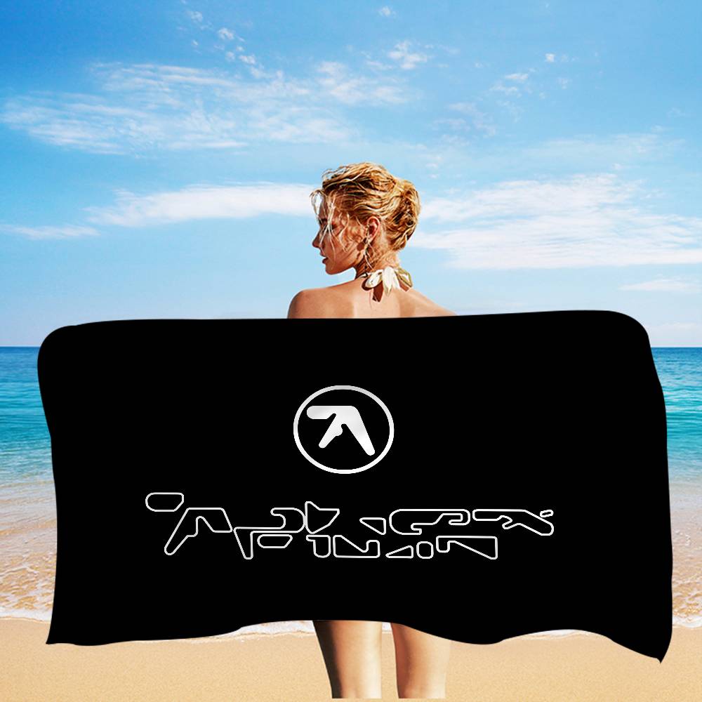 A-Aphex Twin Microfiber Printed Beach Towel Mountain Climbing Yoga Beach Swimming Running Absorbent Soft Towel