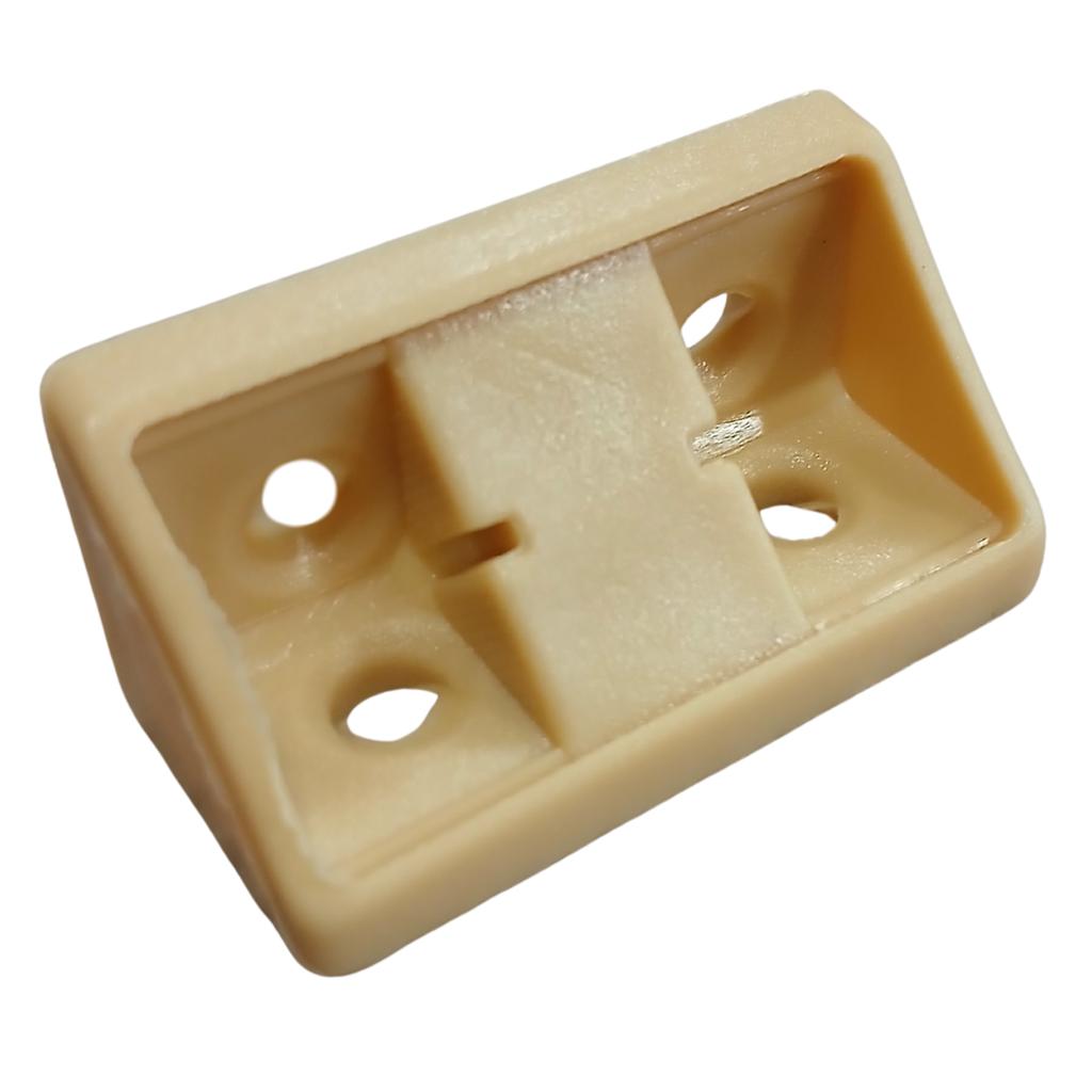 Furniture Angle Bracket 43x20x20 Komandorek Bracket with Flap BROWN BEECH (09) 100pcs