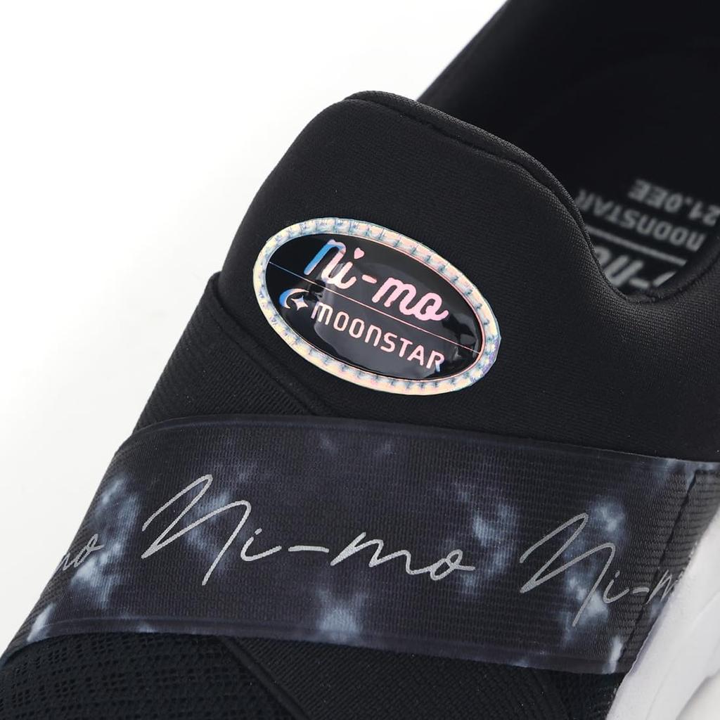 Moonstar NM J134 Sneakers for 2E Girls, Black, 21.0 cm,