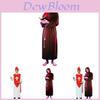 Adult Pope And Brown Priest Costume For Halloween Party Theatrical Performance