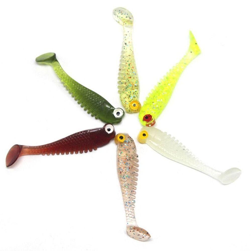 Night Fishing Luminous Artificial Silicone Bait Wobbler Swimbaits Luminous Fishing Lure Worm