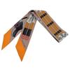 HERMES   Scarf Beige Sandal/Orange Silk Women