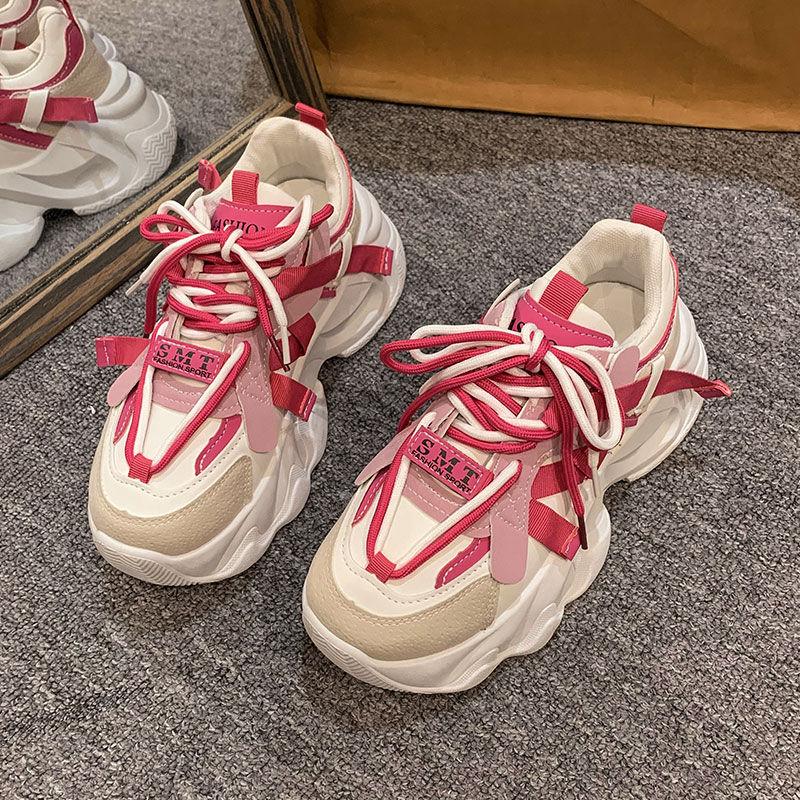 Spring and Autumn New Women's Thick Soled Casual Sports Shoes Fashion Sports Casual Shoes