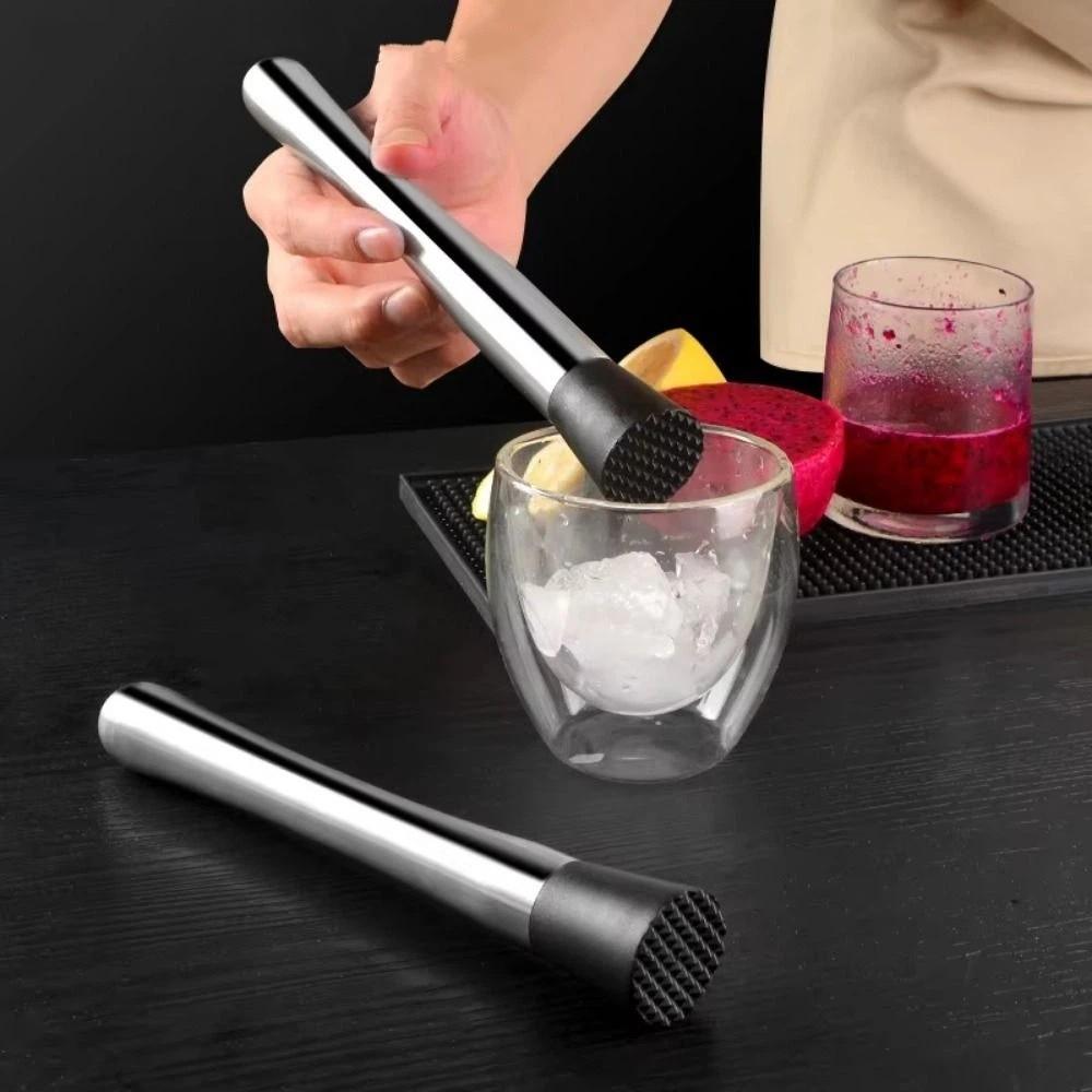 Long Handle Crushing Ice Hammer Creative Fruit Tea Muddler Fruit Tea Pounding Stick  Home