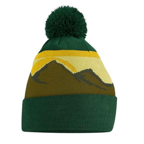Mountain Peaks Pom Pom Beanie