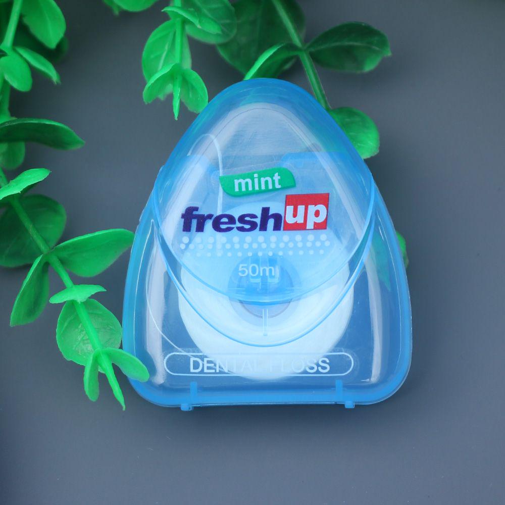 50M מיקרו שעווה מנטה בטעם חוט שיניים מברשת בין שיניים סטיק קיסמים פיק חוט דנטלי