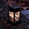 Outdoor Hanging Solar Lantern, Waterproof Rechargeable Decorative Lamp, Copper Wire Candle Light for Outside, Garden, Patio, Yard, Porch Decor