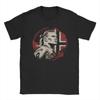 Haaland Viking Warrior Football TShirt Unisex Cotton Tops Shirts Vintage Norway Round Neck Short Sleeve