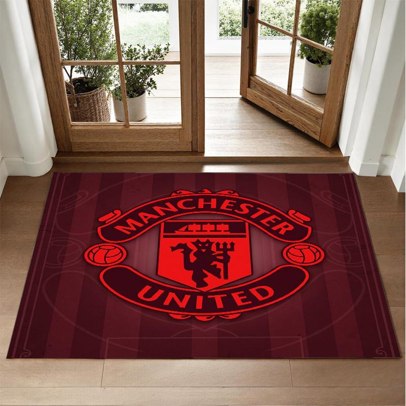 Manchester United Design Kristall Samt Teppich Weiche Dekorative Matte für Schlafzimmer Eingang