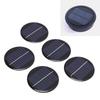 5pcs Round Solar Panels 0.28W Round Monocrystalline Silicon Solar Cell Panels for Small Electronic Devices